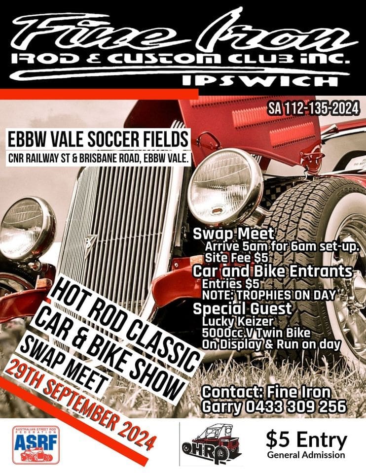 Fine Iron Rod and Custom Annual Car and Bike Show Ipswich | Cruzn Rides ...